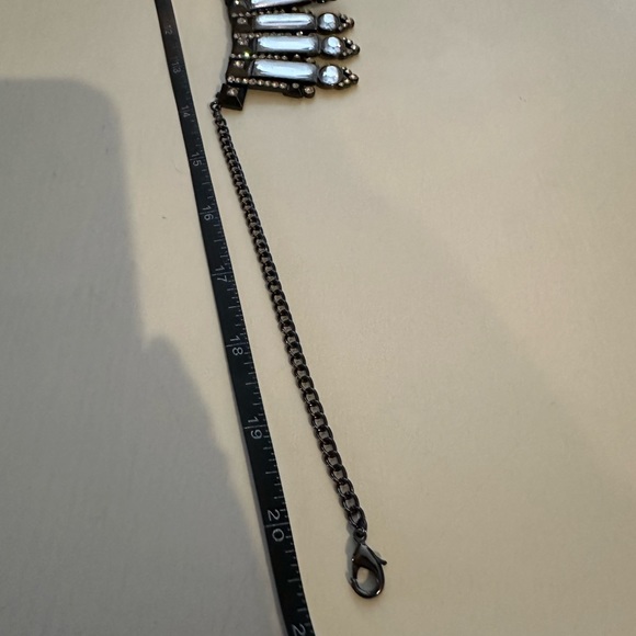 Necklace, clear crystal, gunmetal - Picture 5 of 5